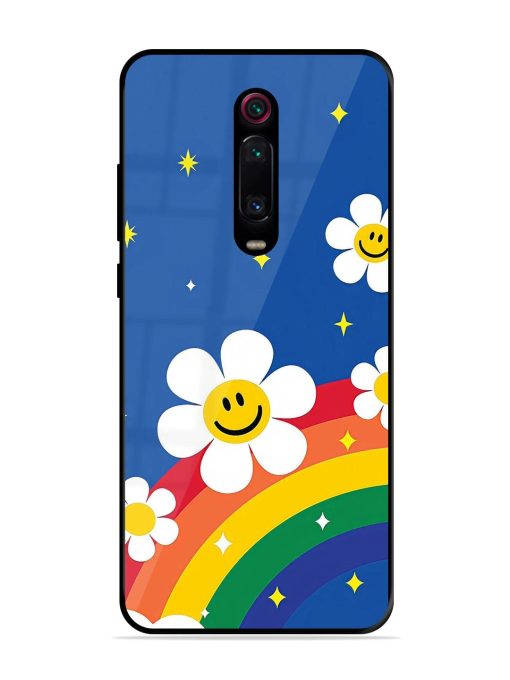 Happy Daisies And Rainbow Sky Glossy Soft Edge Case for Xiaomi Redmi K20 Chachhi