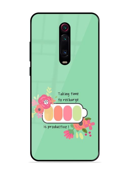 Recharge And Bloom Glossy Soft Edge Case for Xiaomi Redmi K20 Chachhi