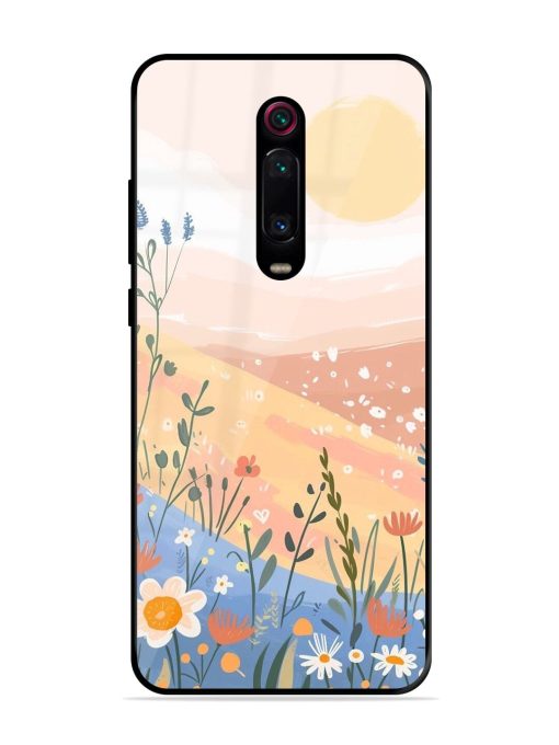 Golden Hour Blooms Glossy Soft Edge Case for Xiaomi Redmi K20 Chachhi