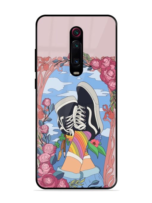 Floral Fantasy Glossy Soft Edge Case for Xiaomi Redmi K20 Pro
