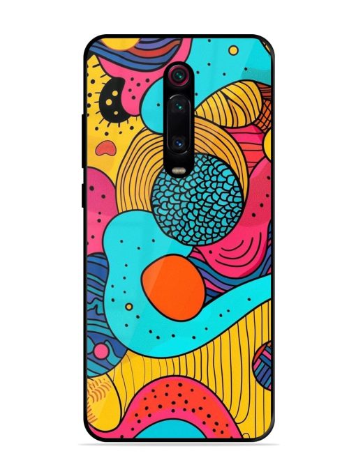 Psychedelic Patterns Glossy Soft Edge Case for Xiaomi Redmi K20 Pro Chachhi