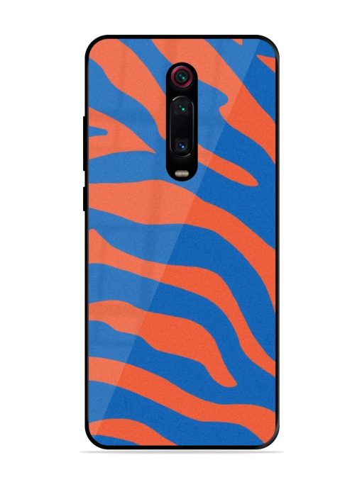 Zebra Stripes In Blue And Orange Glossy Soft Edge Case for Xiaomi Redmi K20 Pro Chachhi