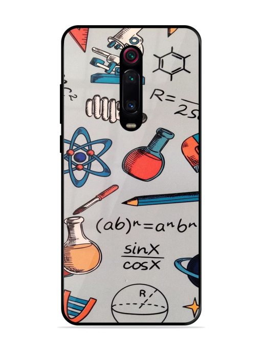 Science Doodle Delight Glossy Soft Edge Case for Xiaomi Redmi K20 Pro Chachhi