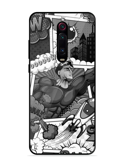 Comic Book Chaos Glossy Soft Edge Case for Xiaomi Redmi K20 Pro