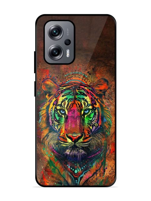 Cosmic Tiger Glossy Soft Edge Case for Xiaomi Redmi K50I (5G) Chachhi