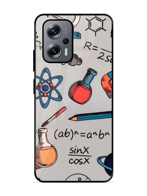 Science Doodle Glossy Soft Edge Case for Xiaomi Redmi K50I (5G) Chachhi