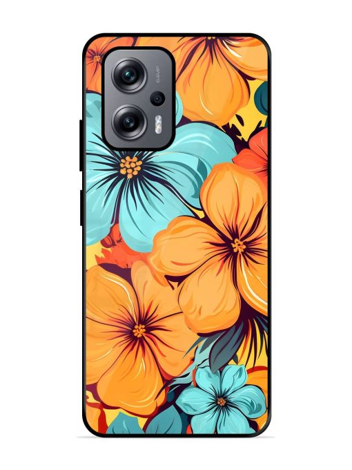 Tropical Bloom Glossy Soft Edge Case for Xiaomi Redmi K50I (5G) Chachhi