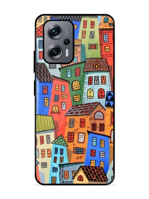 Rainbow House Glossy Soft Edge Case for Xiaomi Redmi K50I (5G) Chachhi