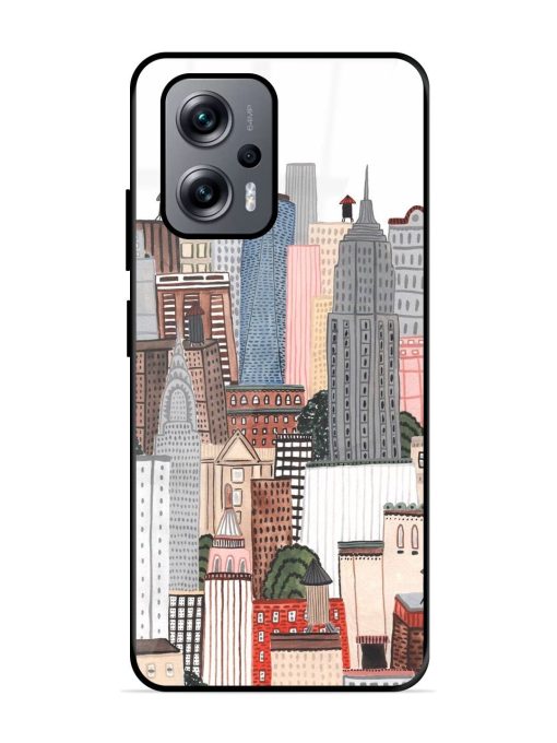 Cityscape Dreams Glossy Soft Edge Case for Xiaomi Redmi K50I (5G) Chachhi