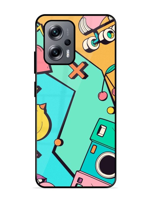 Retro Remix Glossy Soft Edge Case for Xiaomi Redmi K50I (5G) Chachhi