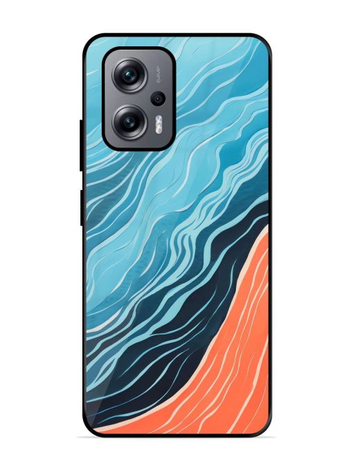 Oceanic Divide Glossy Soft Edge Case for Xiaomi Redmi K50I (5G) Chachhi