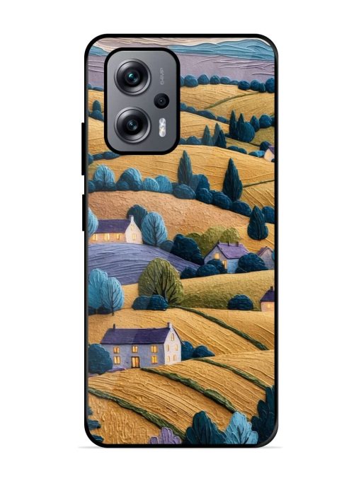 Rolling Hilltop Haven Glossy Soft Edge Case for Xiaomi Redmi K50I (5G) Chachhi