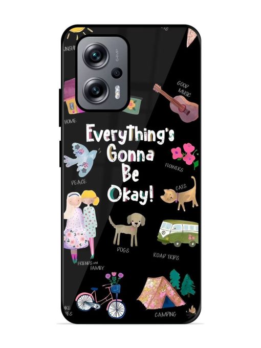 Everything'S Gonna Be Okay Glossy Soft Edge Case for Xiaomi Redmi K50I (5G) Chachhi