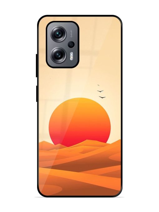 Desert Sunset Glossy Soft Edge Case for Xiaomi Redmi K50I (5G) Chachhi