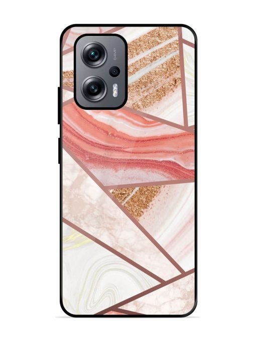 Rosy Mosaic Glossy Soft Edge Case for Xiaomi Redmi K50I (5G) Chachhi