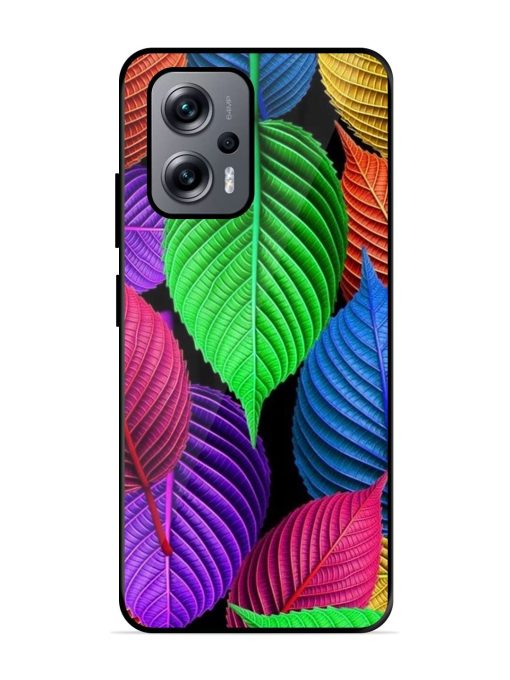 Rainbow Leaf Symphony Glossy Soft Edge Case for Xiaomi Redmi K50I (5G) Chachhi