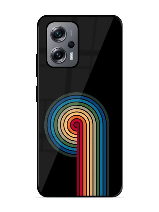 Rainbow Ripple Glossy Soft Edge Case for Xiaomi Redmi K50I (5G) Chachhi