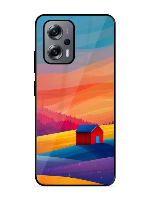 Sunset Solitude Glossy Soft Edge Case for Xiaomi Redmi K50I (5G) Chachhi