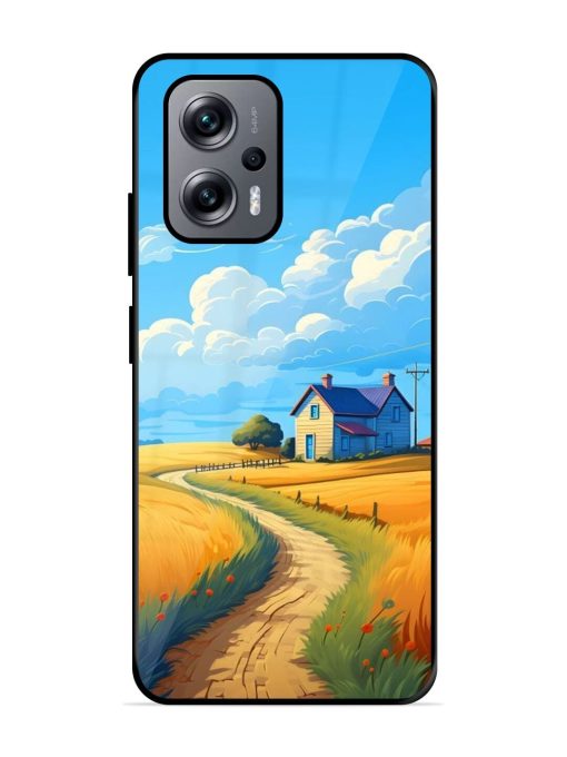 Countryside Cottage Glossy Soft Edge Case for Xiaomi Redmi K50I (5G) Chachhi