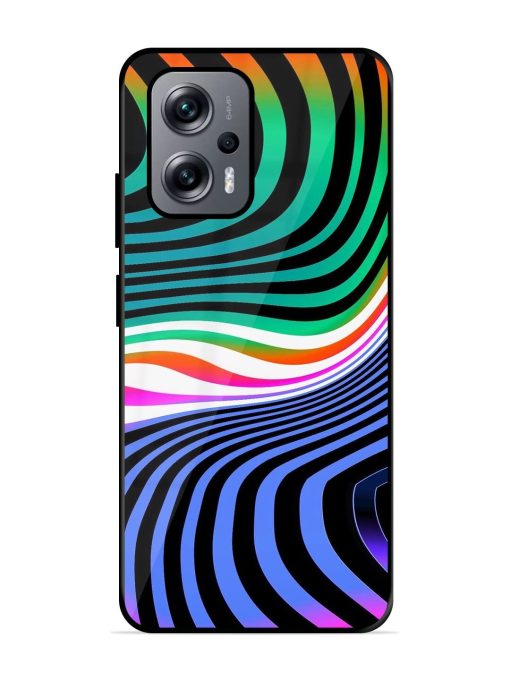 Psychedelic Waves Glossy Soft Edge Case for Xiaomi Redmi K50I (5G) Chachhi