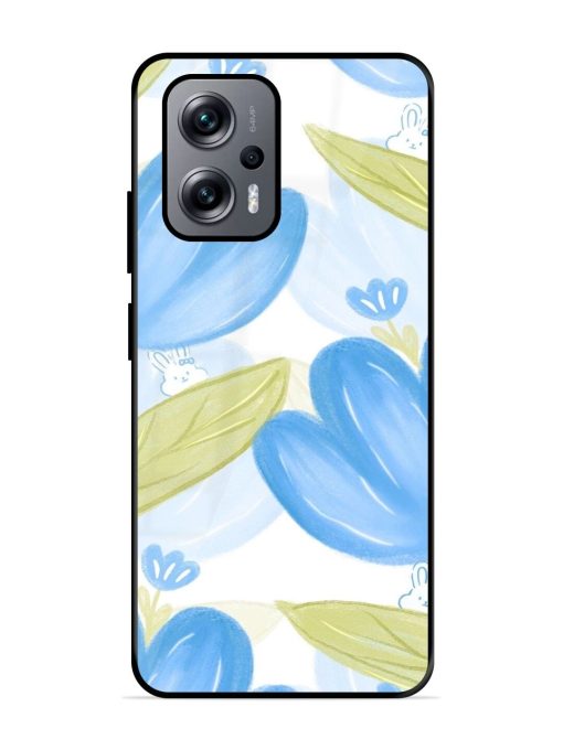 Bunny'S Blue Garden Glossy Soft Edge Case for Xiaomi Redmi K50I (5G) Chachhi