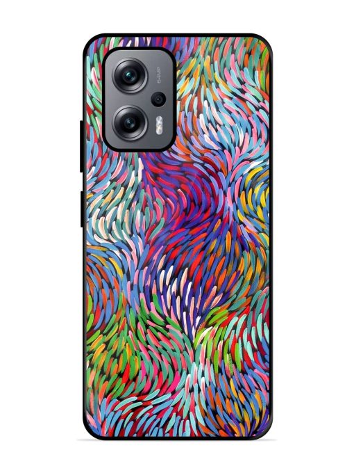 Vibrant Waves Glossy Soft Edge Case for Xiaomi Redmi K50I (5G) Chachhi