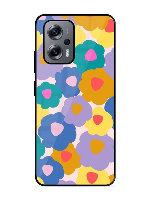 Flower Power Glossy Soft Edge Case for Xiaomi Redmi K50I (5G) Chachhi