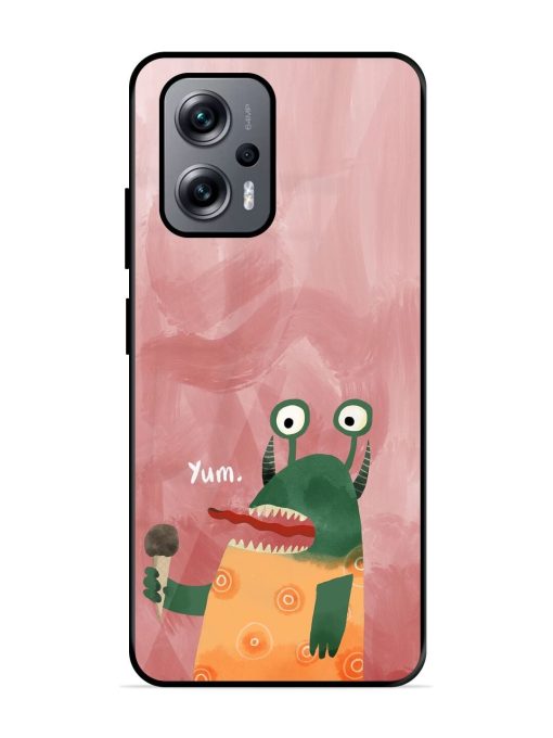 Hungry Monster Glossy Soft Edge Case for Xiaomi Redmi K50I (5G) Chachhi