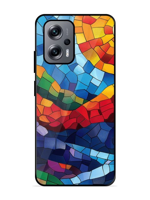 Mosaic Sunset Glossy Soft Edge Case for Xiaomi Redmi K50I (5G) Chachhi