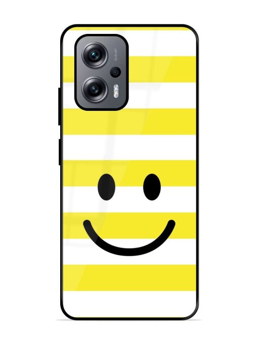 Smiling Stripes Glossy Soft Edge Case for Xiaomi Redmi K50I (5G) Chachhi