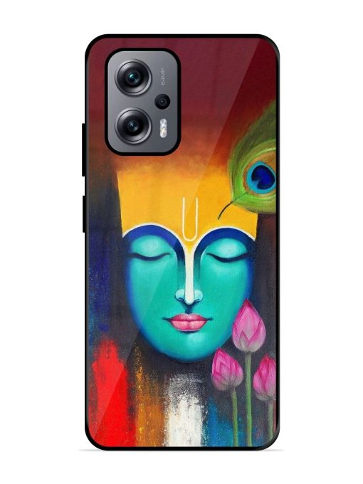 Divine Tranquility: The Face Of Krishna Glossy Soft Edge Case for Xiaomi Redmi K50I (5G) Chachhi