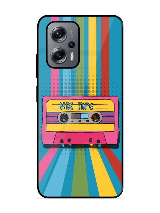 Retro Cassette Tapes Glossy Soft Edge Case for Xiaomi Redmi K50I (5G) Chachhi