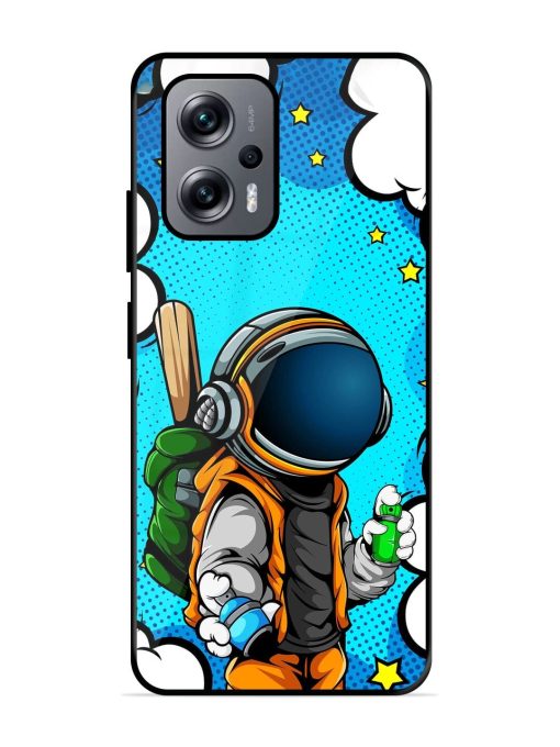 Space Graffiti Artist Glossy Soft Edge Case for Xiaomi Redmi K50I (5G) Chachhi