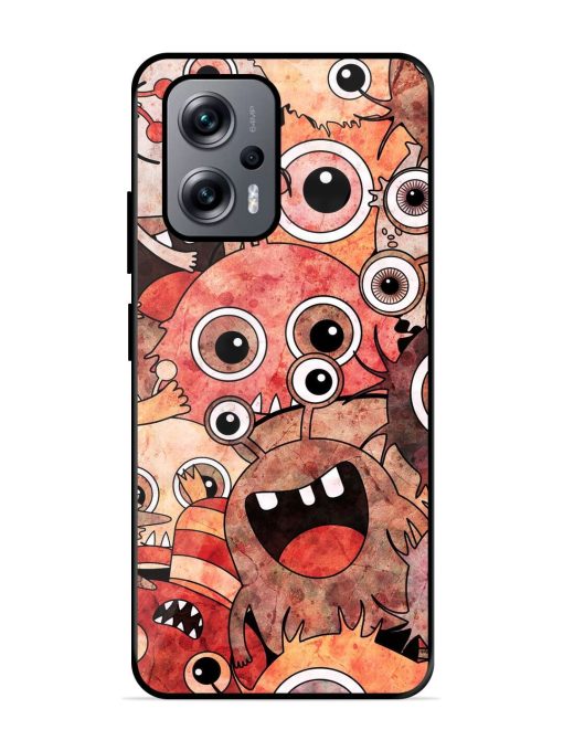 Monster Mash Glossy Soft Edge Case for Xiaomi Redmi K50I (5G) Chachhi