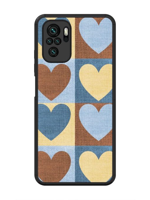 Hearts On Canvas Glossy Soft Edge Case for Xiaomi Redmi Note 10 Chachhi