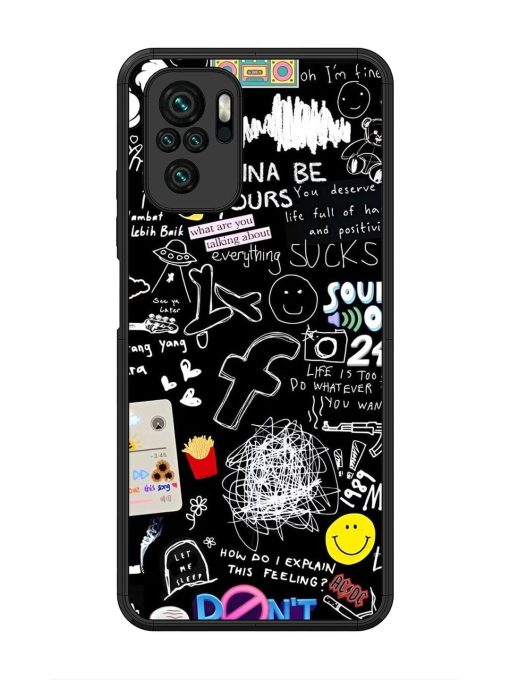 Doodle Diary Glossy Soft Edge Case for Xiaomi Redmi Note 10 Chachhi