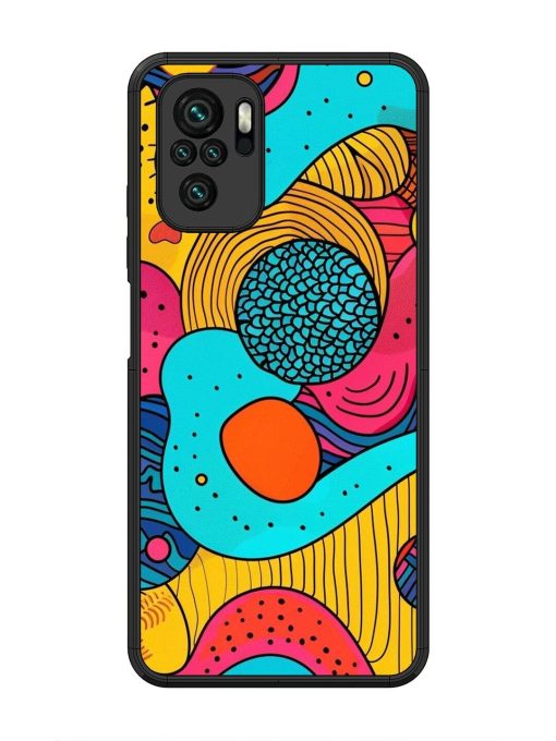 Psychedelic Patterns Glossy Soft Edge Case for Xiaomi Redmi Note 10 Chachhi