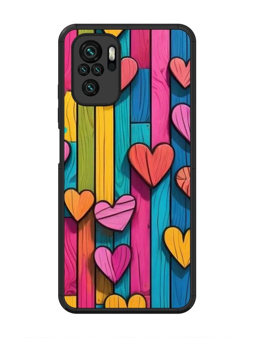 Rainbow Of Hearts Glossy Soft Edge Case for Xiaomi Redmi Note 10 Chachhi