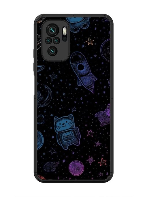 Cosmic Cat Chaos Glossy Soft Edge Case for Xiaomi Redmi Note 10 Chachhi