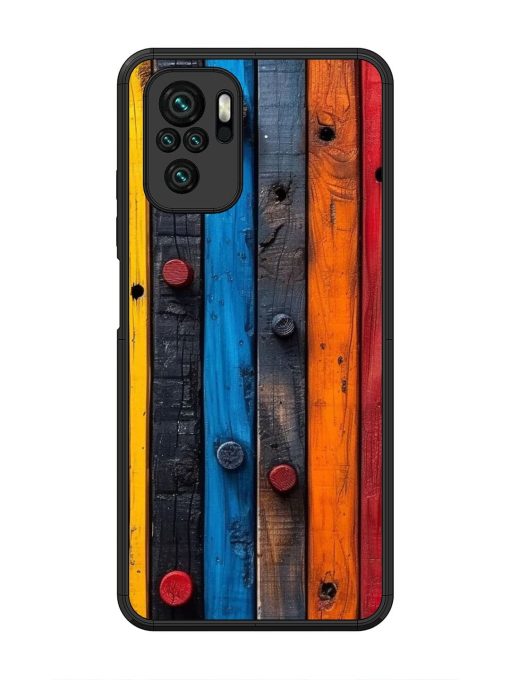 Rainbow Plank Glossy Soft Edge Case for Xiaomi Redmi Note 10 Chachhi