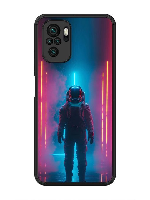 Neon Astronaut Glossy Soft Edge Case for Xiaomi Redmi Note 10