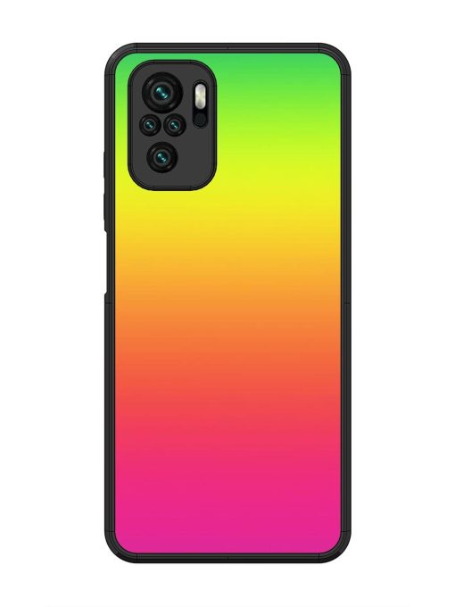 Rainbow Gradient Glossy Soft Edge Case for Xiaomi Redmi Note 10 Chachhi