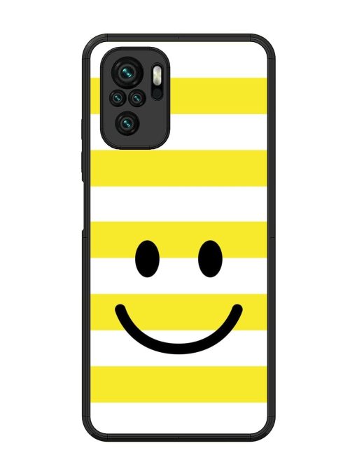 Smiling Stripes Glossy Soft Edge Case for Xiaomi Redmi Note 10 Chachhi