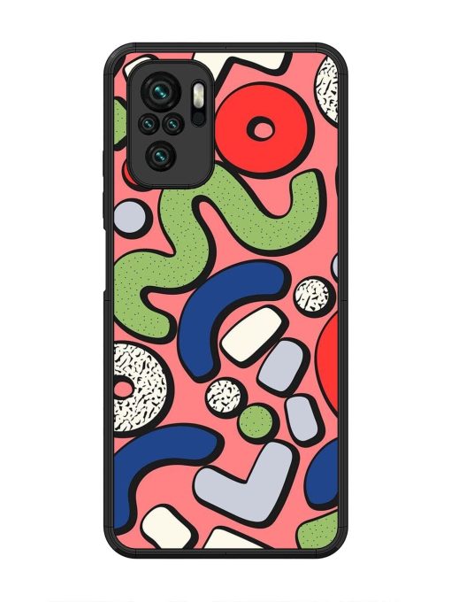 Groovy Geometric Shapes Glossy Soft Edge Case for Xiaomi Redmi Note 10 Chachhi