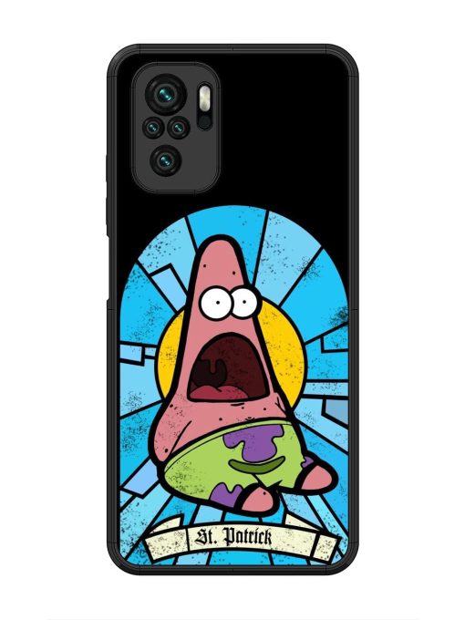 St. Patrick'S Day Stained Glass Patrick Star Glossy Soft Edge Case for Xiaomi Redmi Note 10 Chachhi