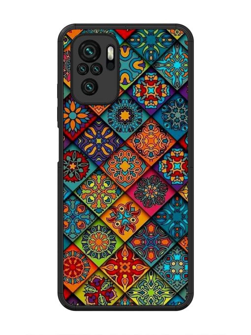 Patchwork Mandala Mosaic Glossy Soft Edge Case for Xiaomi Redmi Note 10 Chachhi