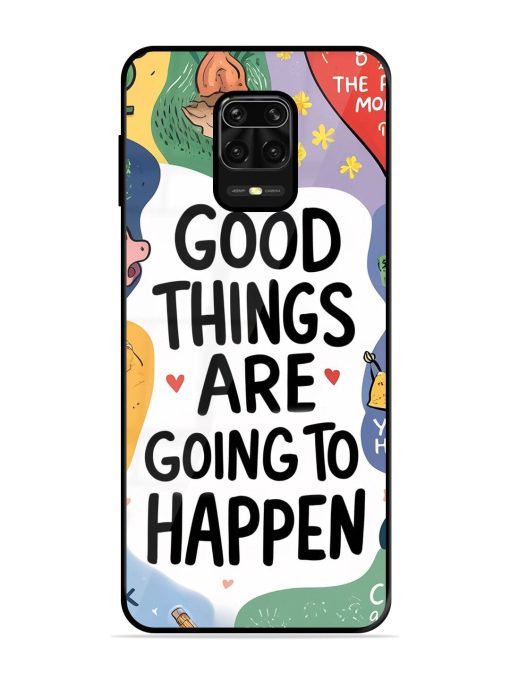 Uplifting Scribbles Glossy Soft Edge Case for Xiaomi Redmi Note 10 Lite Chachhi