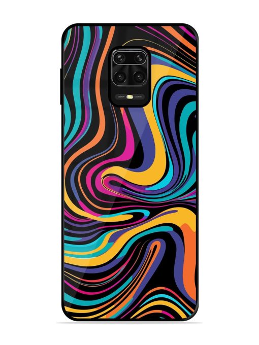 Psychedelic Swirl Glossy Soft Edge Case for Xiaomi Redmi Note 10 Lite Chachhi