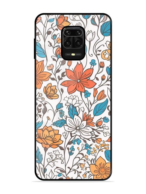 Floral Symphony Glossy Soft Edge Case for Xiaomi Redmi Note 10 Lite Chachhi