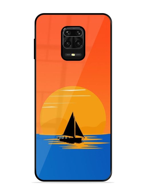 Sunset Sail Glossy Soft Edge Case for Xiaomi Redmi Note 10 Lite Chachhi